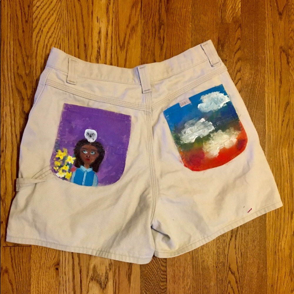 VINTAGE HAND PAINTED LEE SHORTS